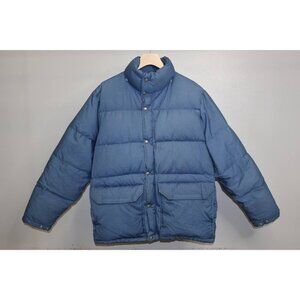 Vintage The North Face Blue Label Down Puffer Jacket Men’s Large 70s 80s Blue